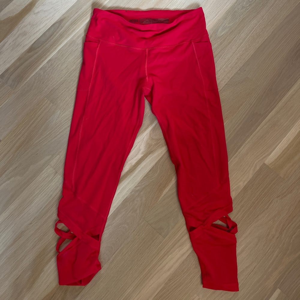 Victoria Secret Red Ballet Style Leggings